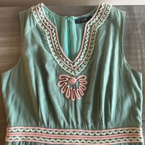 Theme Sleeveless V Neck Dress